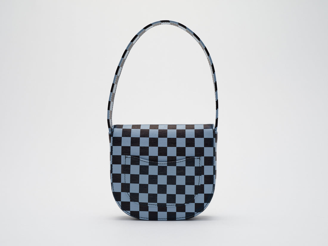 CAT CHECKERED BLUE